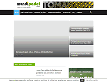 Tablet Screenshot of mundipadel.com